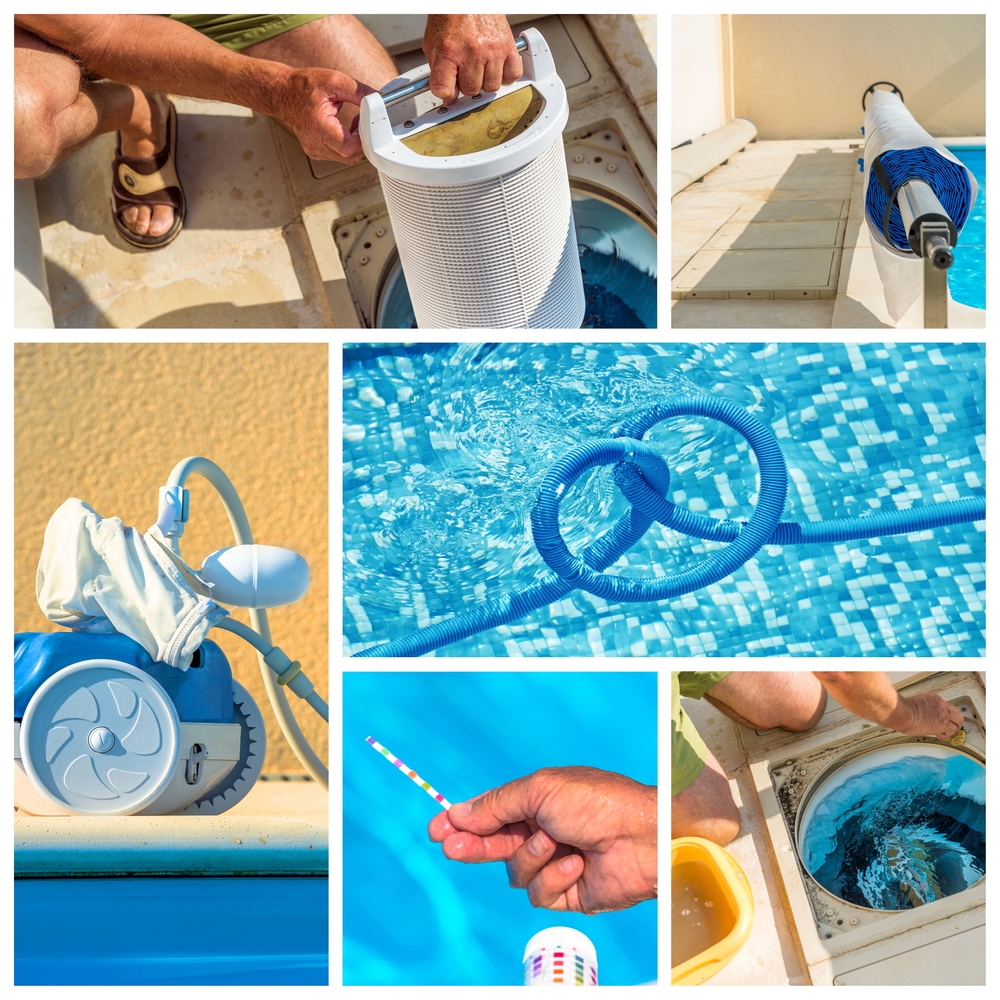 Pool Equipment How To Mend An Aquatic Glitch With Proper Pool Leak Detection Woman With Hat Sitting By The Swimming Pool