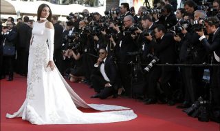 Actress Sonam Kapoor arrives for the screening of the film "Mal de pierres" (From the Land of the Moon) in competition at the 69th Cannes Film Festival in Cannes
