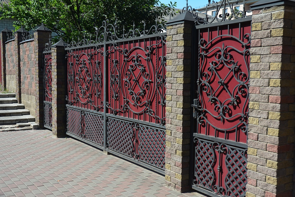 Brick Fences with Gates